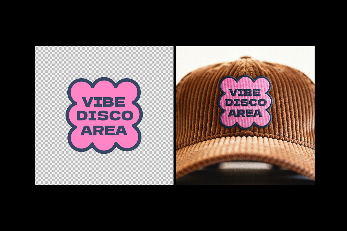 Embroidered Cap Patch Mockup, an Apparel Mockup by Design Squad (Photo 2 of 4)