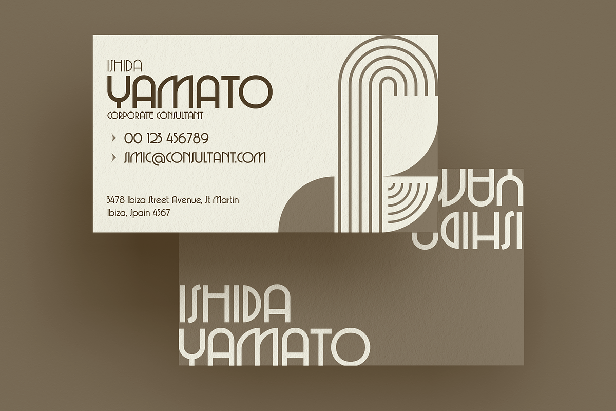 Mirona - Display Retro Font, a Sans Serif Font by Prominent & Affluent (Photo 9 of 9)