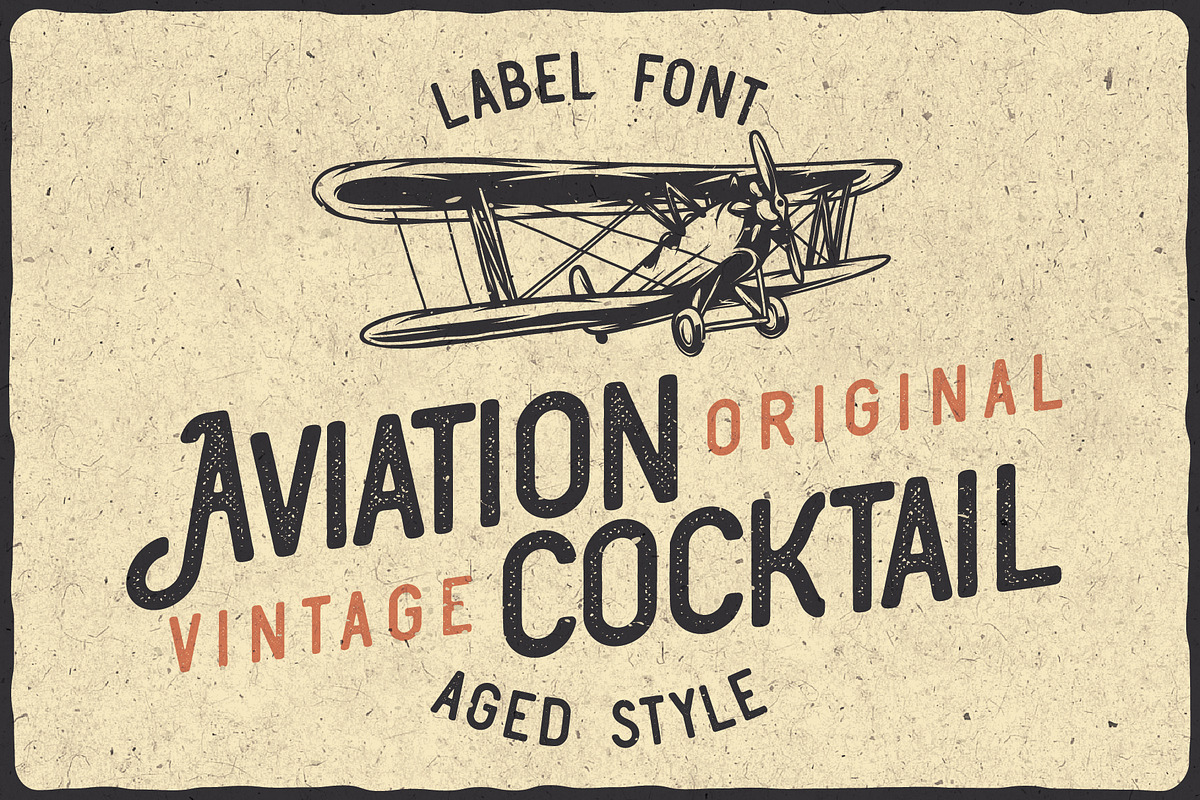 Aviation Cocktail Font + BONUS, a Blackletter Font by VozzyStock (Photo 3 of 10)