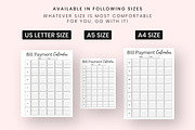 Bill Payment Calendar, a Print Template by Snapybiz (Thumbnail 2 of 10)