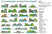 Natural sights of Norway, an Illustration by GenziWorkshop (Thumbnail 1 of 13)