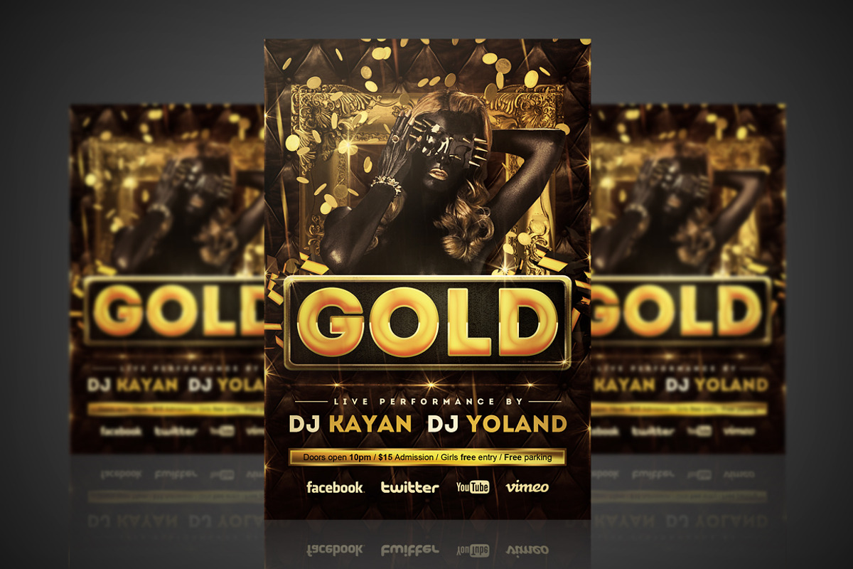 Gold - Flyer / Poster, a Flyer Template by VectorMedia (Photo 1 of 8)