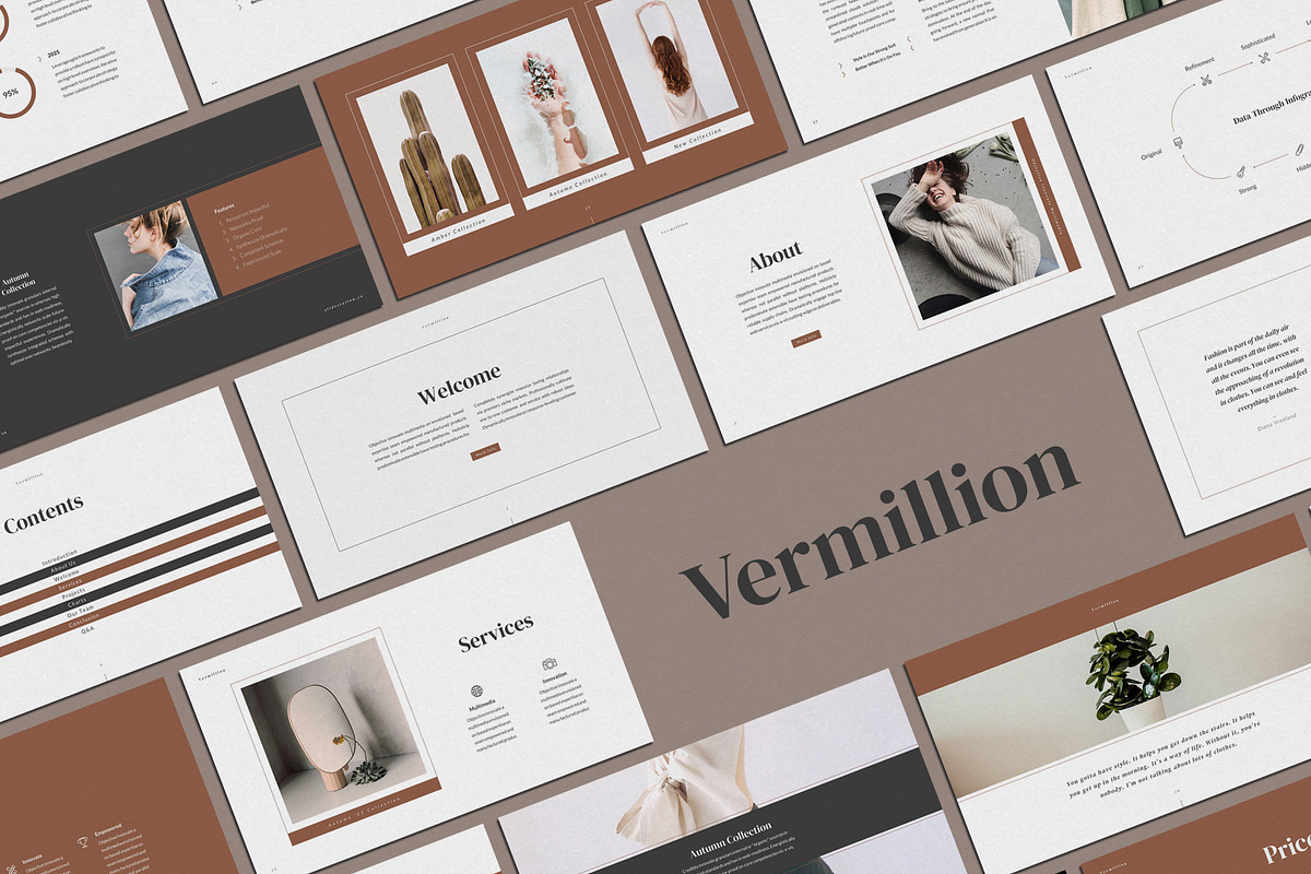 Vermillion Keynote Presentation, a Presentation Template by SlideStation (Photo 1 of 15)