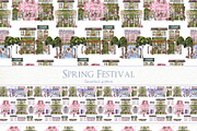 Spring Festival. Watercolor graphic, an Object Graphic by ma_i_vi (Thumbnail 9 of 11)