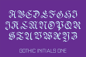 Gothic Initials Fonts Collection