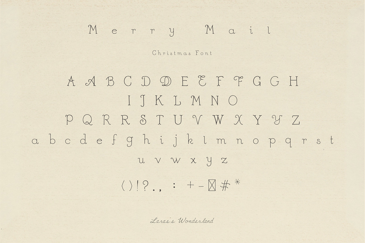 Handmade Vintage Christmas Font Duo, a Handwritten Font by Laras Wonderland (Photo 11 of 11)