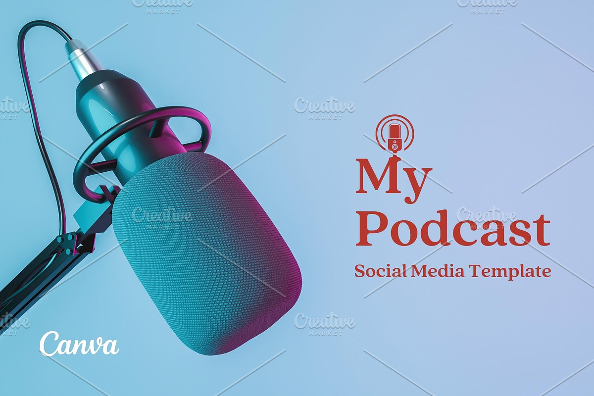 My Podcast - Social Media Template, a Social Media Template by Aji Gallery (Photo 1 of 16)