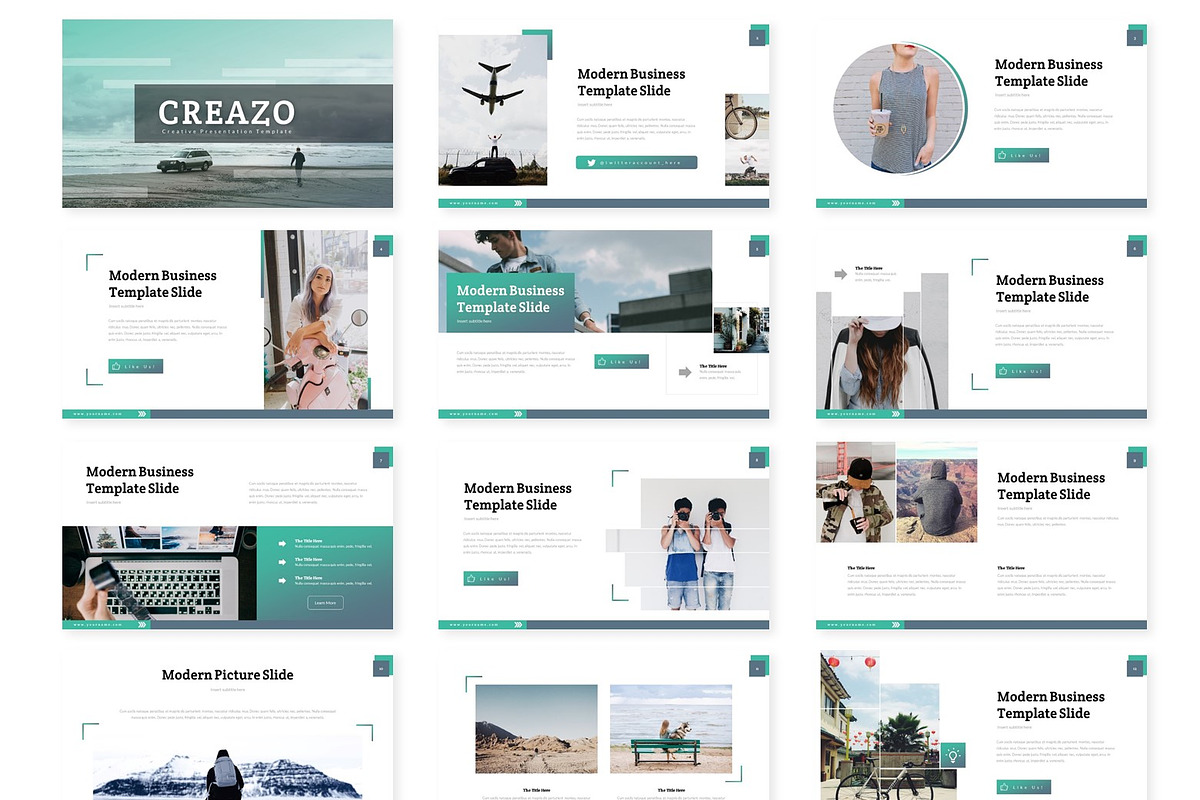 Creazo - Powerpoint Template, a Presentation Template by AQR Studio