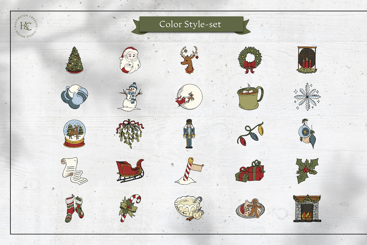 Hand Drawn Christmas Images, a Seasonal Illustration by H&C Drawings & Designs (Photo 10 of 15)