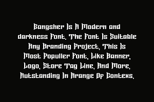 Gangsher - Rock & Medieval Font