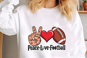 Peace love basketball football sport, an Illustration by CrexoraLab (Thumbnail 4 of 4)