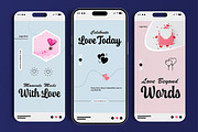 Valentine Love Story Template Design, a Social Media Template by MightyDesign (Thumbnail 1 of 6)