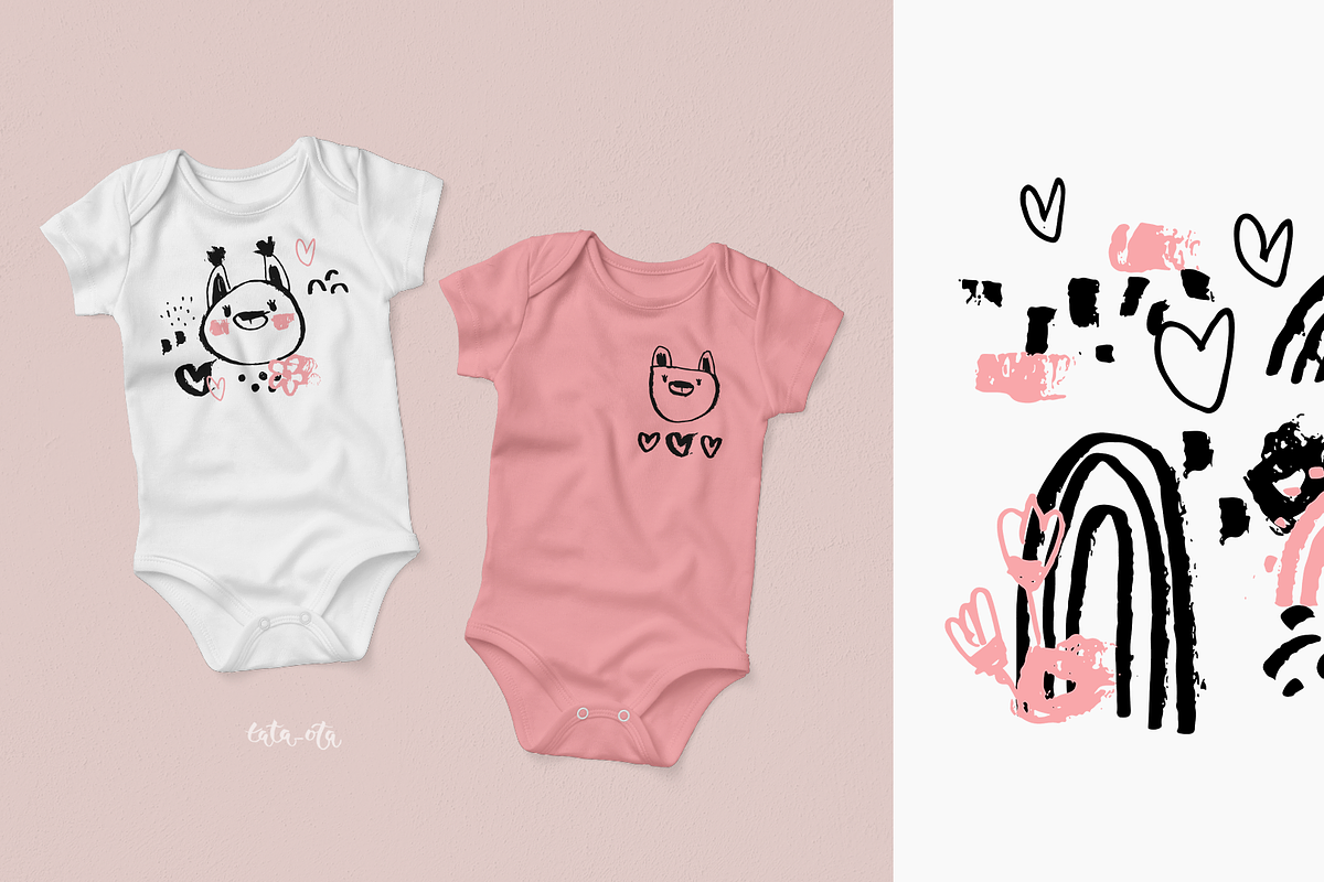 Forest animals. Clipart & patterns, an Animal Illustration by tata_ota (Photo 5 of 11)