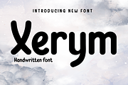 Xerym | Handwriting Display, a Sans Serif Font by twinstd (Thumbnail 1 of 11)