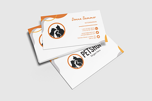 Pet Shop Business Card Design