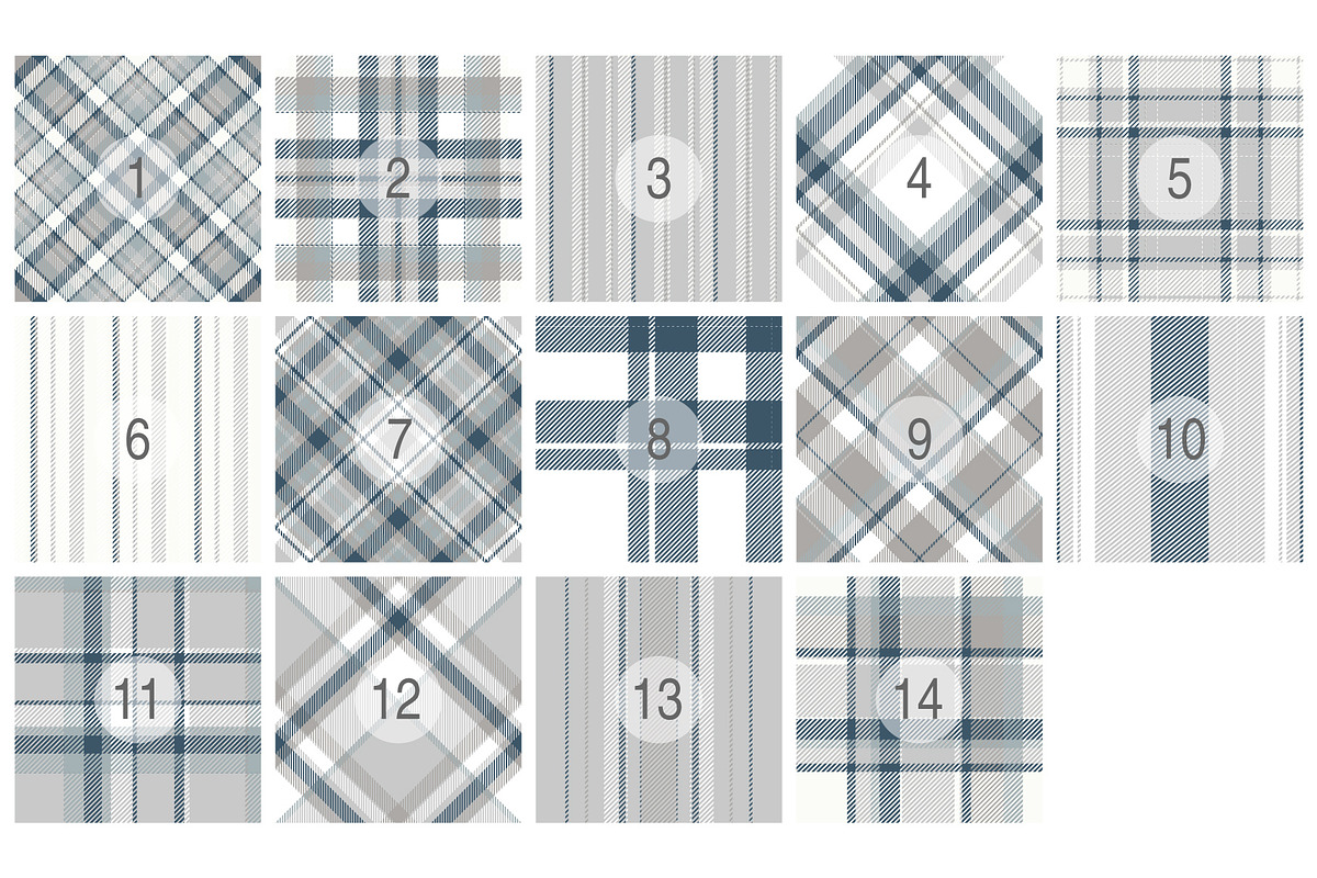 #115 Plaid Pattern in Light Grey, a Pattern Graphic by Plaid4You (Photo 2 of 8)