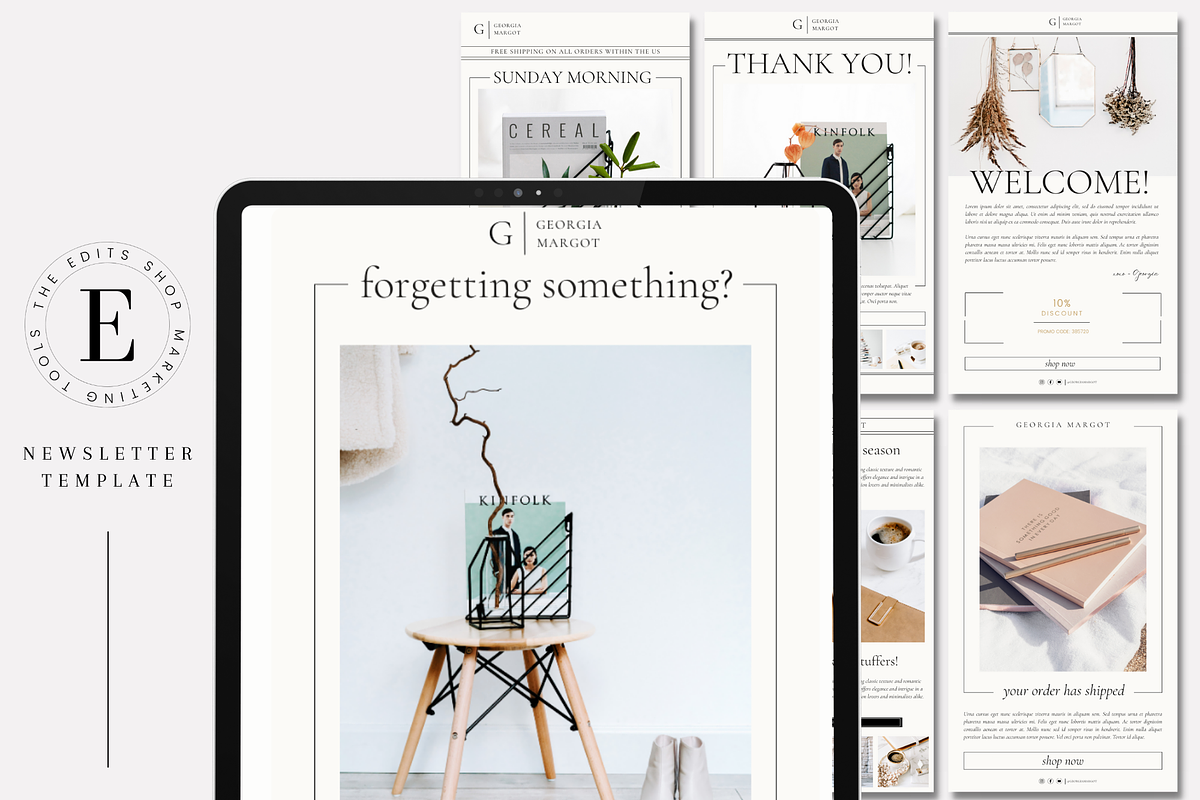 Email Newsletter | Simple, a Templates & Theme by The Edits Shop (Photo 2 of 6)