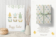 Easter Gnomes clipart & patterns, an Illustration by polikarpovaart (Thumbnail 2 of 9)