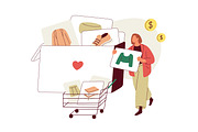 People with online wishlists set, a Technology Illustration by Good Studio (Thumbnail 4 of 5)