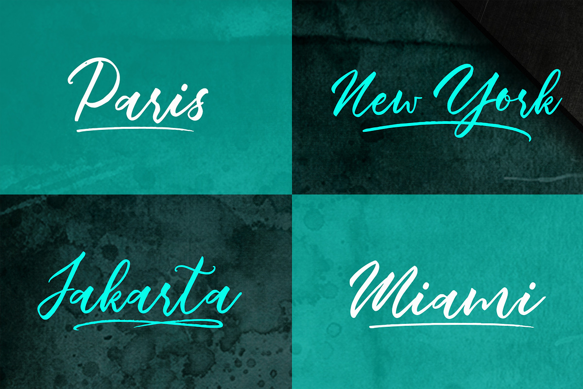 Summertime Script + Swash preview 3