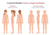 Child Fashion Croquis Bundle, a Person Illustration by Shorena Fashion Draws (Thumbnail 12 of 13)