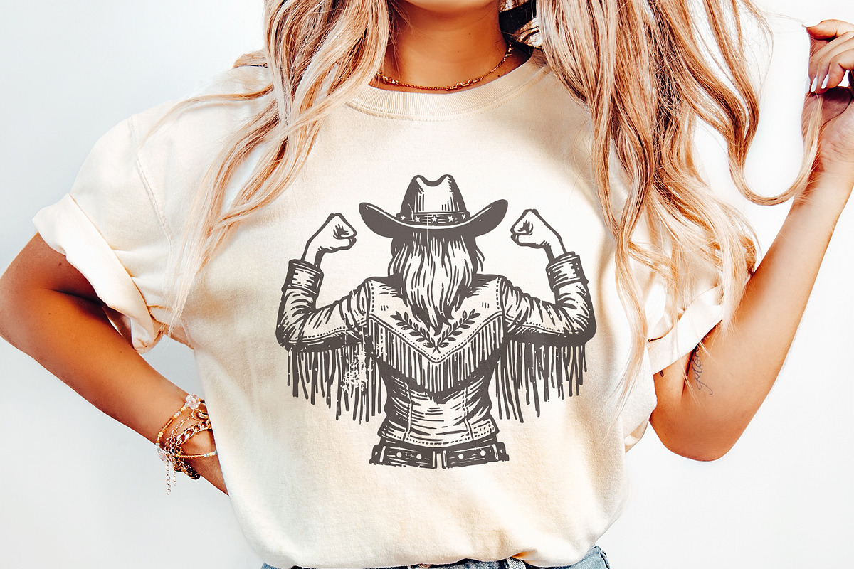 Empowered Cowgirl PNG, Strong, an Illustration by SharpMarketplace (Photo 2 of 9)