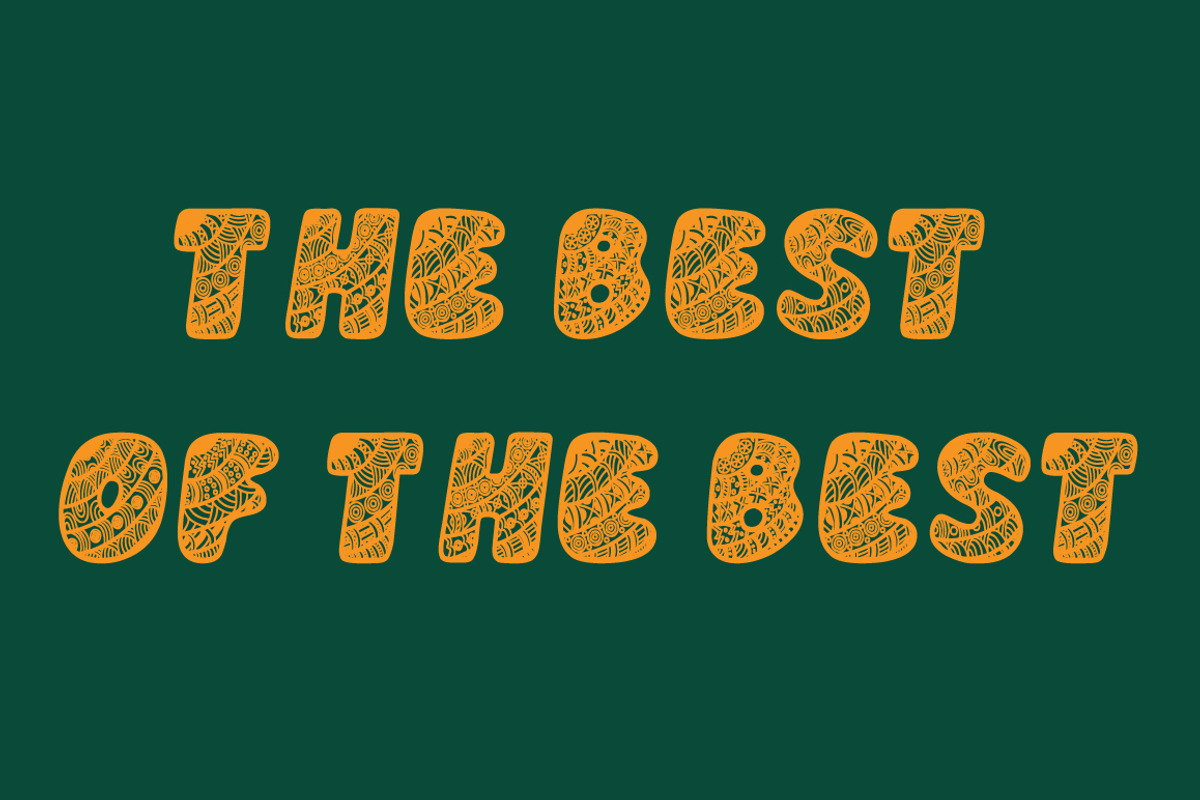 Font of curly letters. preview 4