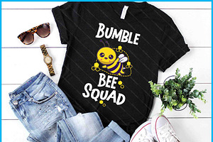 Bumble Bee Squad Honey Bumblebee SVG, a Graphic by Creativeusart