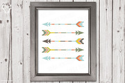Five arrows tribal artwork pastel, a Decorative Illustration by Talent Supplies (Thumbnail 2 of 3)