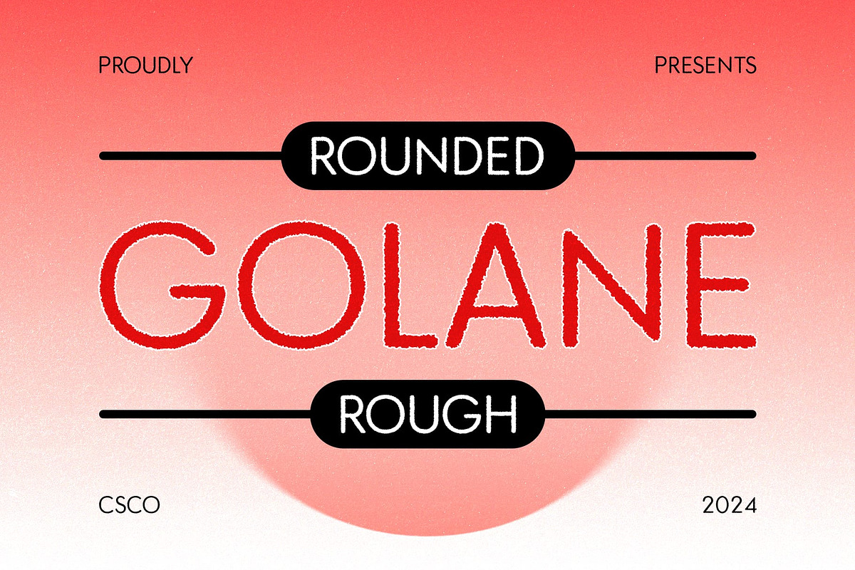 Golane Rounded Rough, a Sans Serif Font by Craft Supply Co. (Photo 1 of 8)