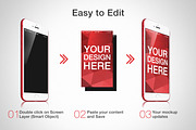 iPhone 7 RED Mockups, an iPhone Mockup by RadekBroz (Thumbnail 2 of 3)