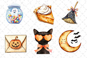 Cute Retro Halloween Clipart, an Illustration by Dream Creation (Thumbnail 2 of 6)