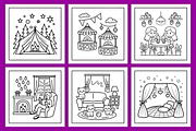 Kawaii Life Bold & Easy Coloring, a Decorative Illustration by Coco Bloom (Thumbnail 2 of 4)
