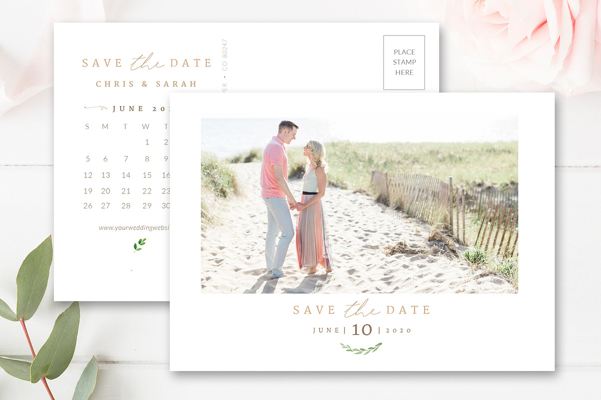 Calendar Save the Date Template, a Flyer Template by By Stephanie Design (Photo 1 of 2)