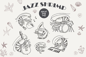 Jazz Shrimp, an Icon by Anastasiya Klempach