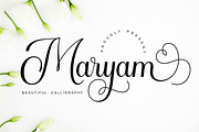Maryam - Elegant Calligraphy Font, a Script Font by Imiftype Studio (Thumbnail 1 of 10)