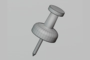 Push pin, an Object 3D Model by fahad121 (Thumbnail 9 of 9)