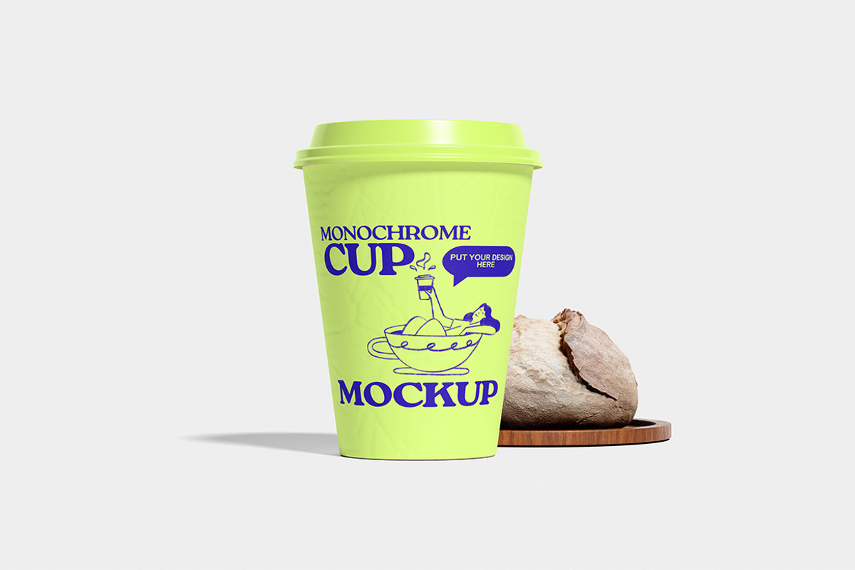 Monochrome Cup Mockup, a Cups & Container Mockup by xavier_studio (Photo 4 of 5)