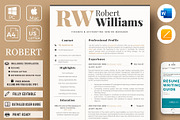 Accountant Sales Resume Cover Letter, a Resume Template by HIRED Design Studio (Thumbnail 1 of 10)