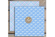 Dolphin Digital Paper & Clipart, a Pattern Graphic by JennyL Designs (Thumbnail 5 of 5)
