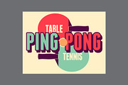 Ping Pong table tennis vector set., a Sport Illustration by PoPaShop (Thumbnail 8 of 10)