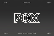 Fox Geometric Font, a Font by MIIM (Thumbnail 1 of 6)