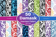 Damask Seamless Pattern, a Pattern Graphic by Forhadx5 (Thumbnail 1 of 10)