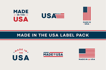 Made In The USA Label Pack