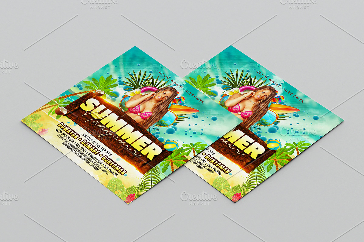 Summer Party Flyer, a Flyer Template by FlyeredTemplate (Photo 2 of 3)
