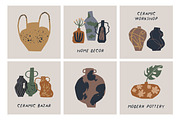 Modern pottery, ceramic vases set, a Decorative Illustration by Good Studio (Thumbnail 5 of 20)