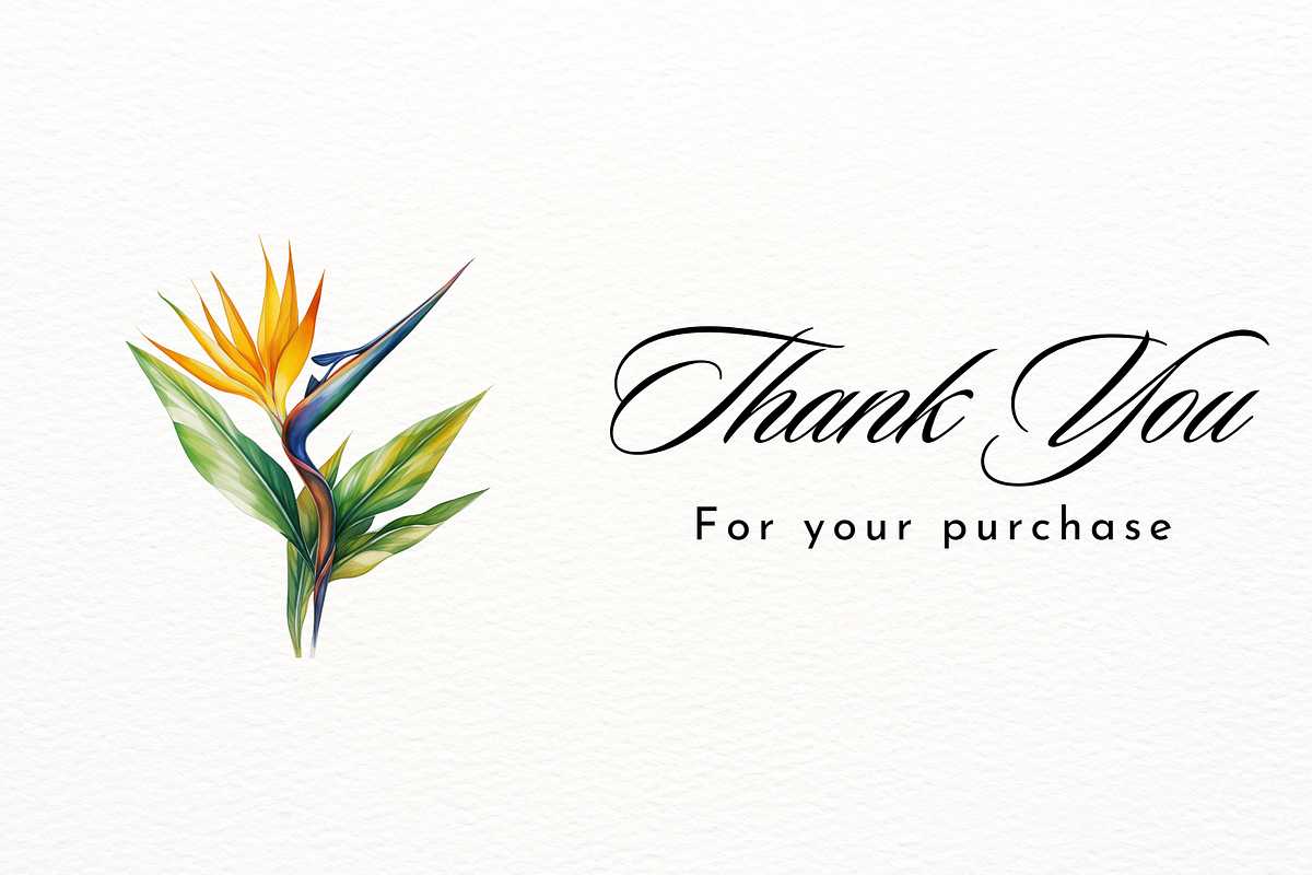 Exotic Watercolor Bird of Paradise, a Decorative Illustration by New-School-Wave (Photo 5 of 5)