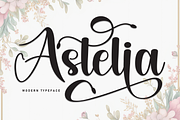 Astelia | Script Font, a Handwritten Font by Scratchones (Thumbnail 1 of 9)
