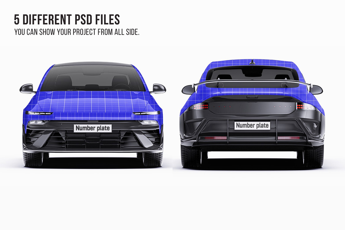 2025 Performance EV Sedan Mockup, an Advertising Mockup by Halal Graphic Studio (Photo 8 of 12)