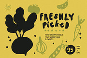 Fruit & Vegetable Illustrations, a Food Illustration by happpydesign (Thumbnail 1 of 11)